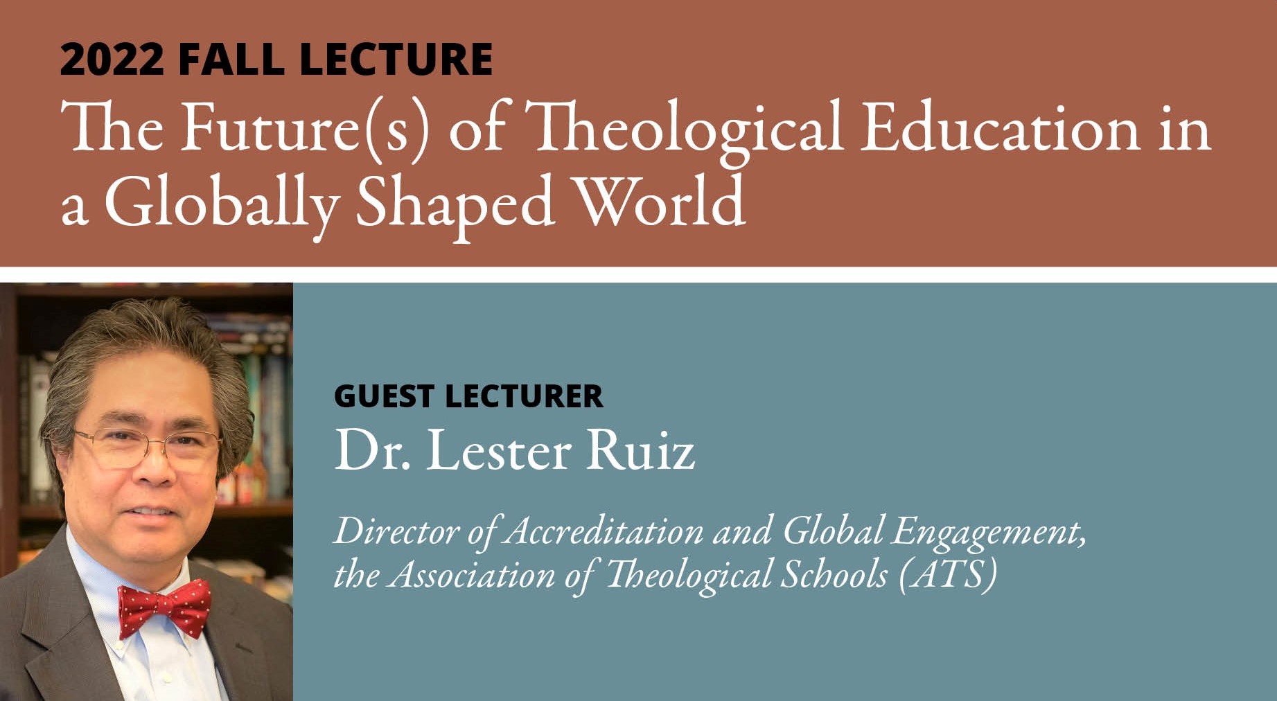 WATCH THE VIDEO: Lester Ruiz was the featured speaker for the Paul G. Hiebert Center for World Christianity and Global Theology's fall 2022 lecture at Trinity Evangelical Divinity School. He was joined by James Moore, who served as a respondent.